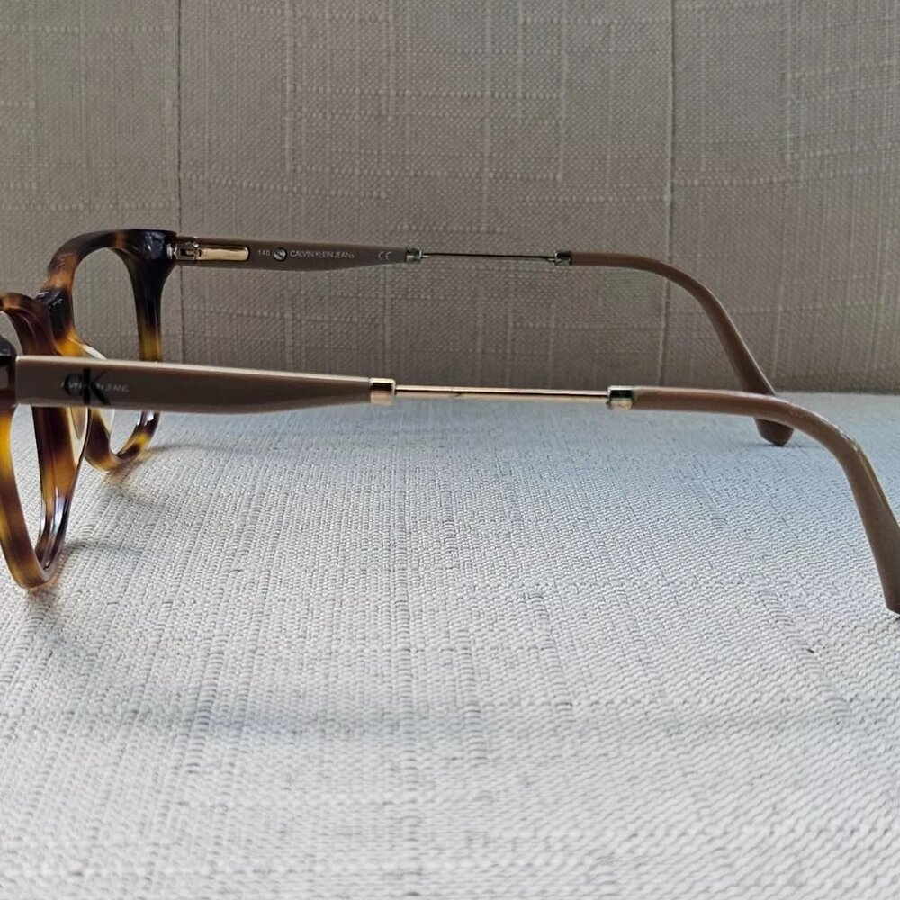 Calvin Klein Jeans Women Eyeglasses/Sunglasses Frame Brown Tortoise Glasses - Picture 9 of 12